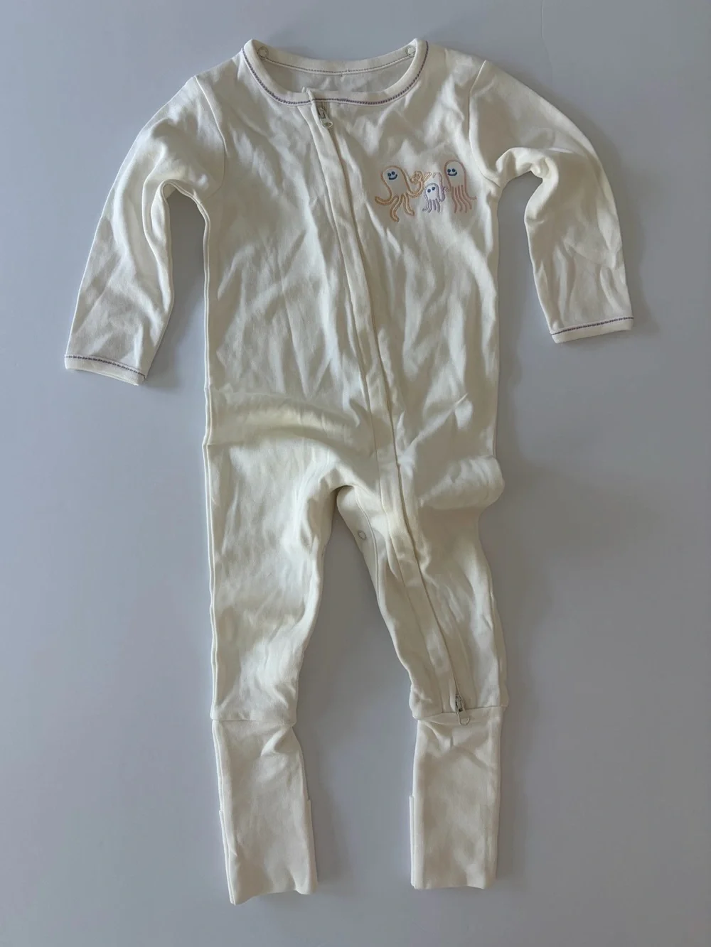 Pip Pea Pop Infant Babysuit Baby Bodysuit No Bib 100% Cotton So Soft 9-12 Months